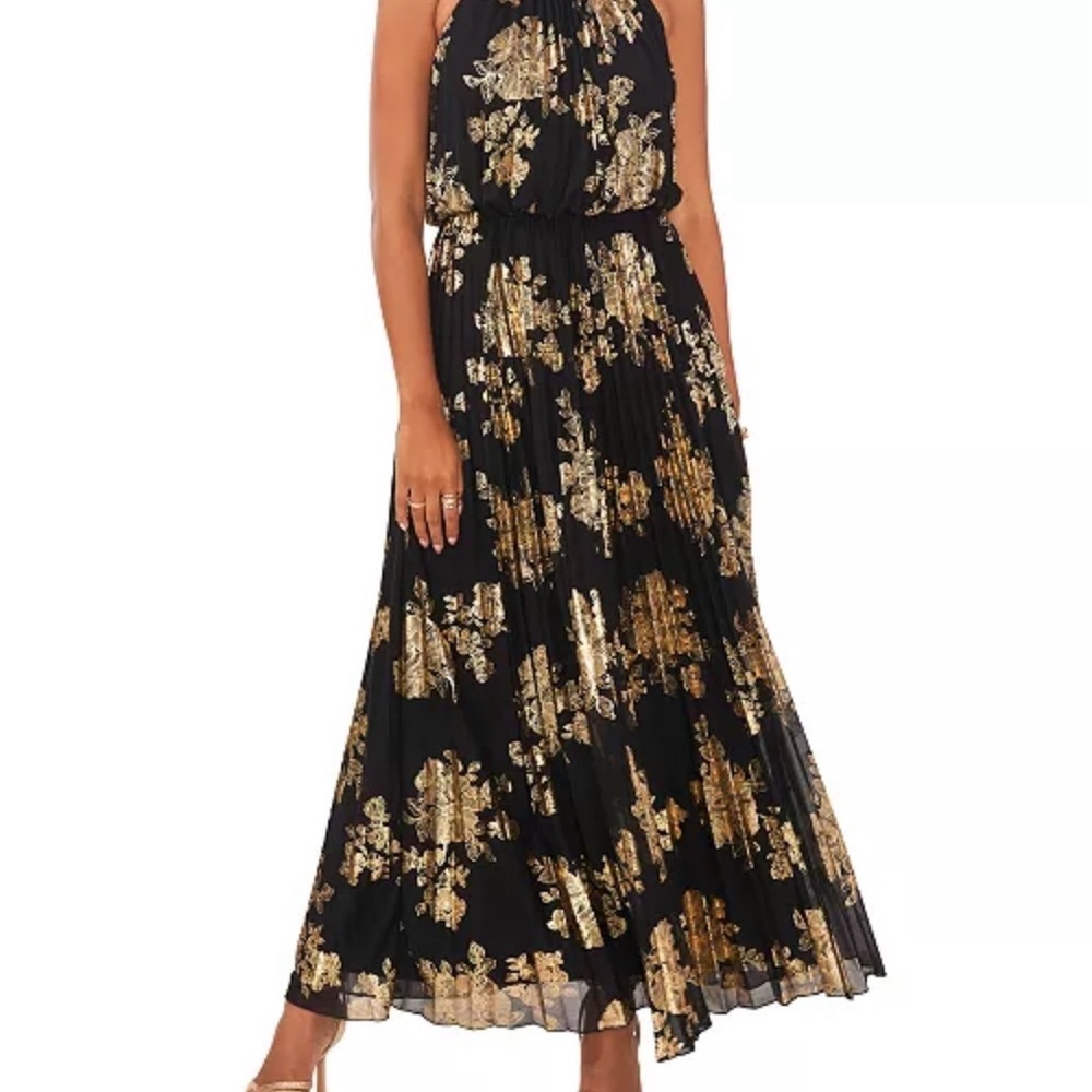 MSK Black and Gold Dress